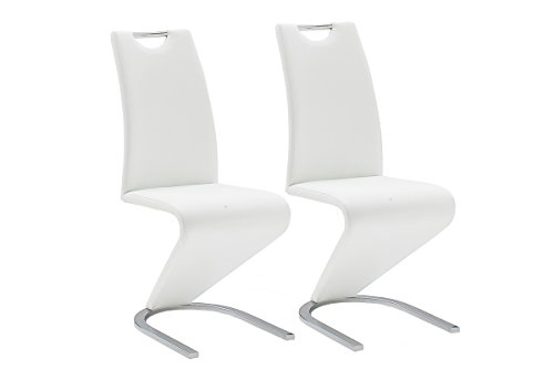 Robas Lund Schwingstuhl Amado mit Griff 2er Set – weiß - 7