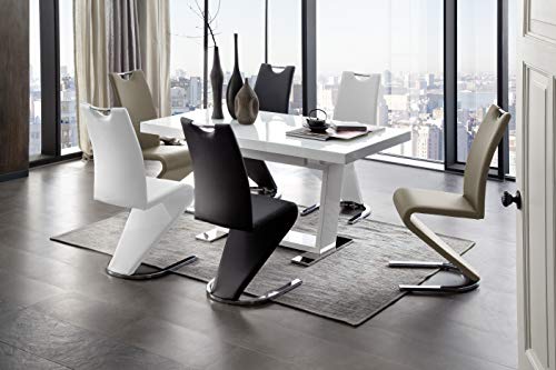 Robas Lund Schwingstuhl Amado mit Griff 2er Set – weiß - 3