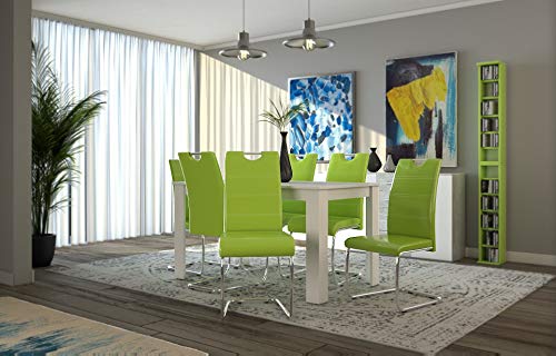 Schwingstuhl Flora 4er Set Grün Apollo - 2