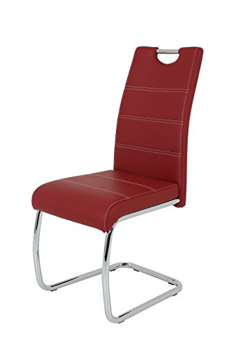 Schwingstuhl Flora 4er Set Bordeauxrot Apollo - 3