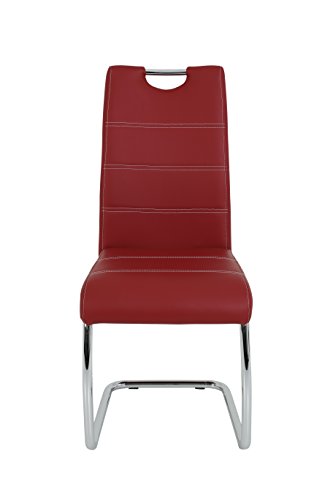 Schwingstuhl Flora 4er Set Bordeauxrot Apollo - 4