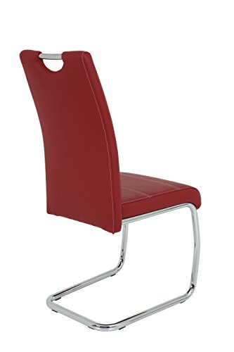 Schwingstuhl Flora 4er Set Bordeauxrot Apollo - 7