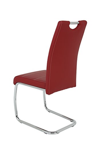 Schwingstuhl Flora 4er Set Bordeauxrot Apollo - 9