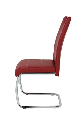 Schwingstuhl Flora 4er Set Bordeauxrot Apollo - 10